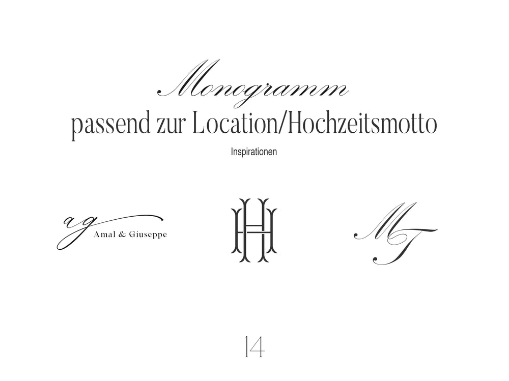 Hochzeitsmonogramm: Persönlich & Digital für Euch Hochzeitseinladung.de