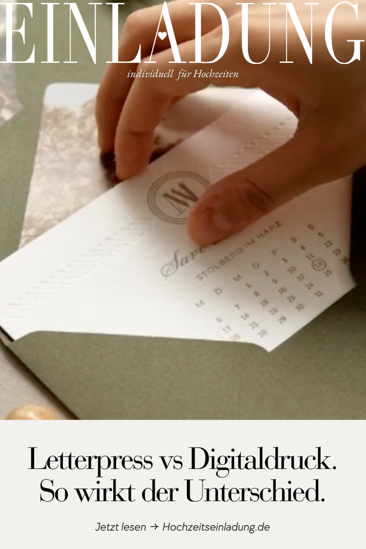 Letterpress vs. Digitaldruck – was ist besser für Hochzeitseinladungen?