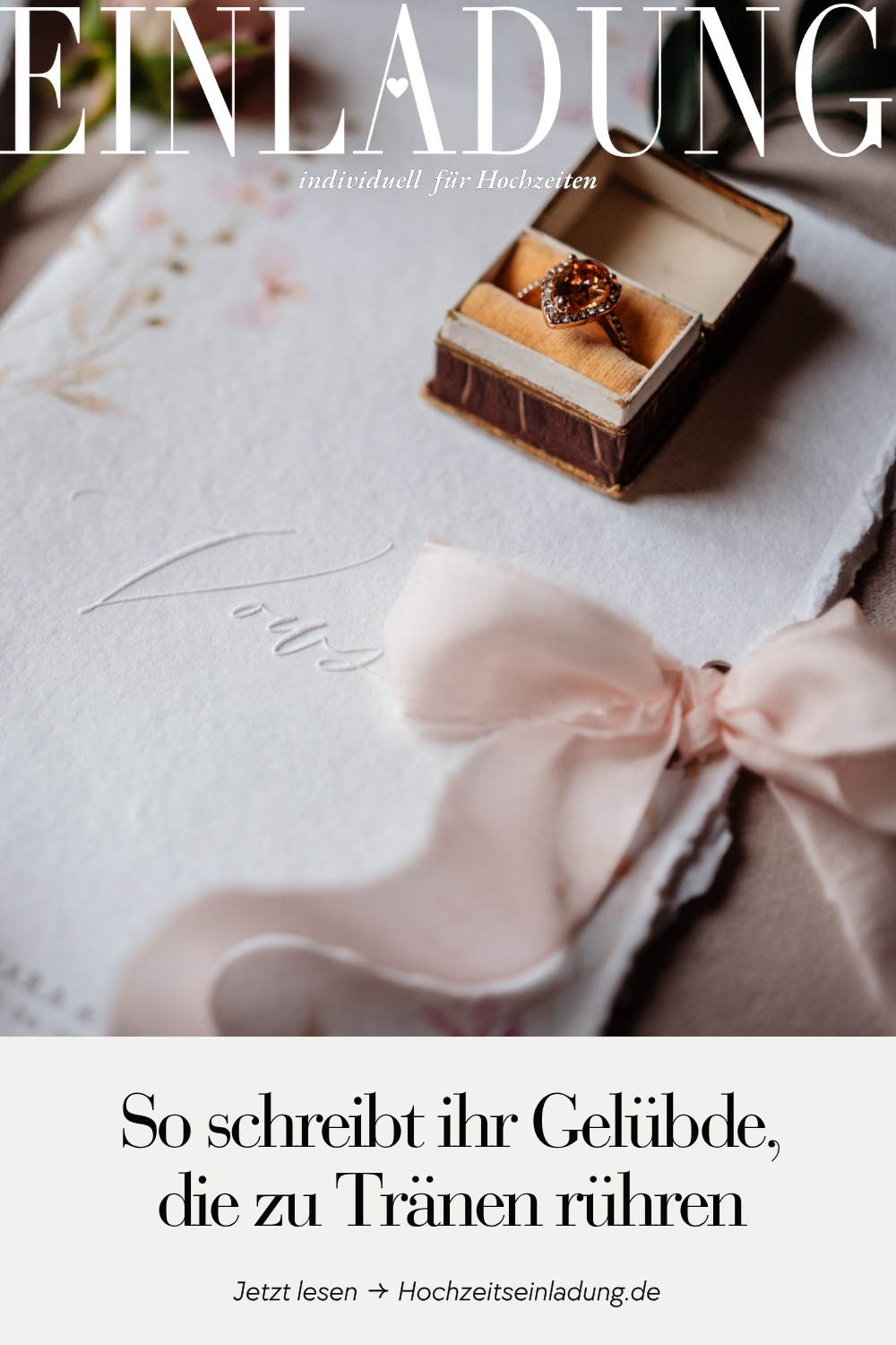 Hochzeitsgelübde schreiben – Tipps, Beispiele & Vow Books