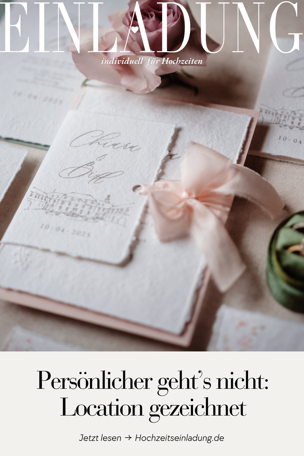 Gezeichnete Locations auf Einladungskarten & Save the Dates