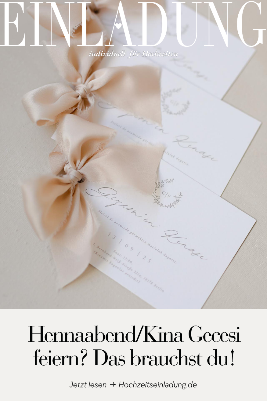 Hennakarten für deinen Hennaabend 💫 Alles, was du wissen musst zur Kina Gecesi