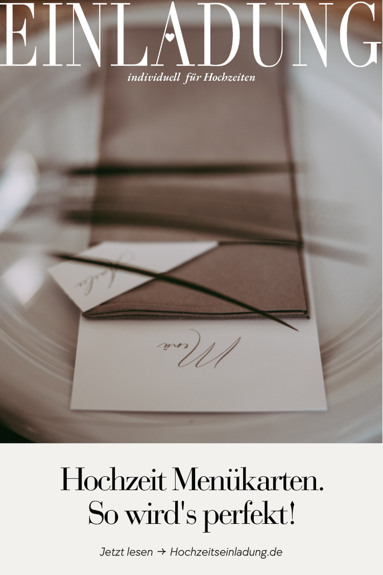 Menükarten Hochzeit: Alles, was Bräute wirklich wissen müssen