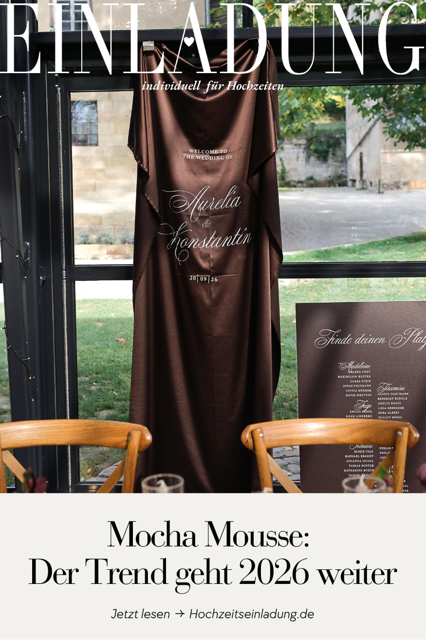 Mocha Mousse: Der Trend geht 2026 weiter – Der ultimative Hochzeits- & Papeterie-Guide