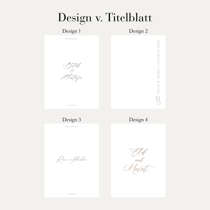 Büttenpapier Gästebuch personalisiert & Handgeschöpft inklusive Schleife Hochzeitseinladung.de