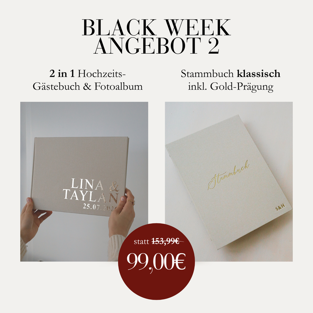 Black Week Angebot 3 Hochzeitseinladung.de