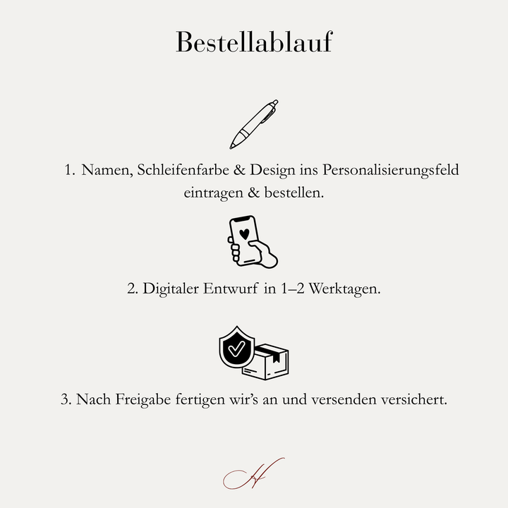 Büttenpapier Gästebuch personalisiert & Handgeschöpft inklusive Schleife Hochzeitseinladung.de