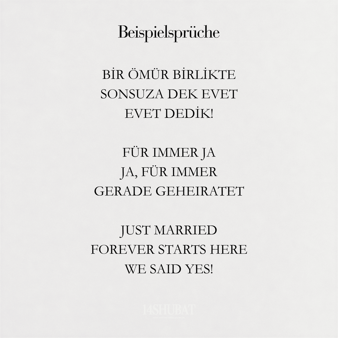 Standesamtbänder personalisiert zum Durchschneiden | 3er Set Hochzeitseinladung.de