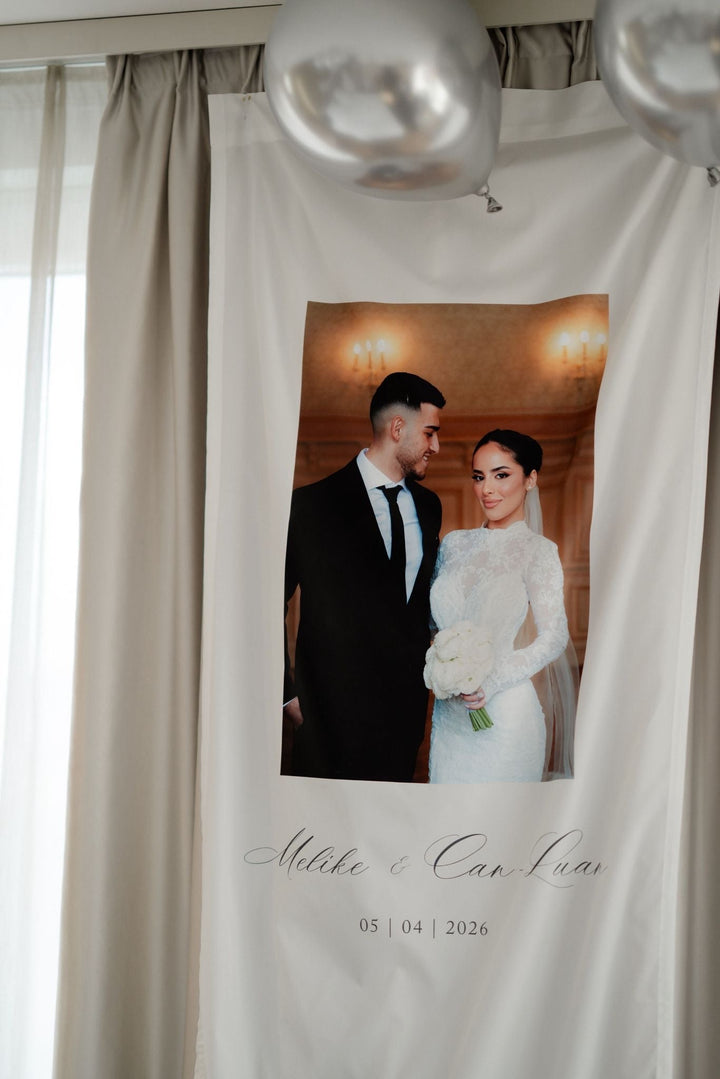 Foto-Willkommensbanner Love Edition / Fotobanner für die Hochzeit personalisiert Hochzeitseinladung.de